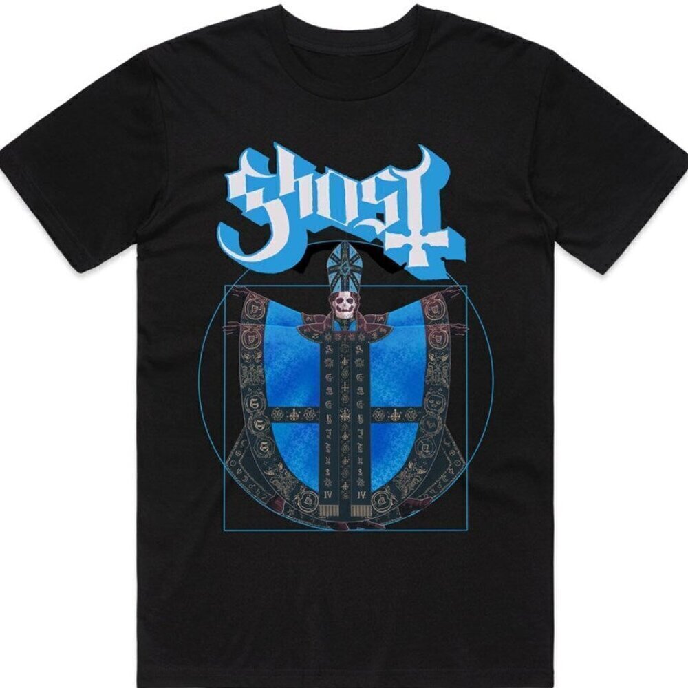 Ghost Vitruvian Occult Metal Band Graphic Unisex T-Shirt .
